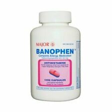 Generic Benadryl Major Banophen Antihistamine Diphenhydramine 50mg Caps 1000ct picture