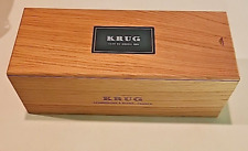 KRUG Clos Du Mesnil 2004 EMPTY Champagne Light Tan Wooden Box. RARE picture