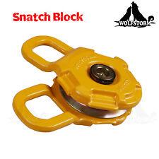 WOLFSTORM Snatch Block 35 Ton Recovery Winch Pulley for Synthetic or Steel Cable picture