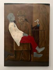 ANTIQUE OIL ON CANVAS BY MAX ERNST (HANDMADE) SIGNED AND STAMPED picture