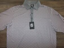 NWT NEW Footjoy Performance Short Sleeve Polo Shirt Casual Dress Lounge Gray L picture