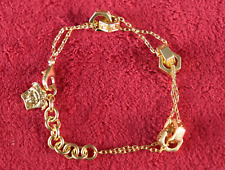 Vintage Versace Gold Tone Medusa Rare Chain Bracelet picture