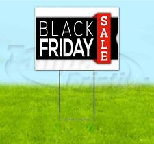 BLACK FRIDAY SALE 18x24 Yard Sign WITH STAKE Corrugated Bandit USA BUSINESS picture