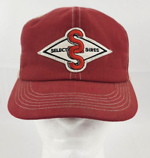 Select Sires Farm K-Products Hat True Vintage Red Seed Snapback Cap USA Made picture