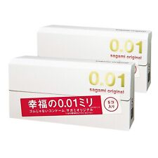Sagami Original 001 Ultra Thin Condoms 0.01mm 5 Pcs (2 BOXES) US Seller picture
