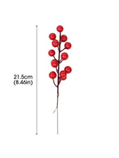 1-10Pcs Christmas Simulation Berry 14 Berries Artificial Flower Fruit Cherry Pla picture