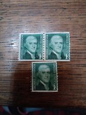 Thomas Jefferson 1 cent Antique Postage Stamp- Green Rare Vintage  picture