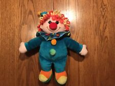 Vintage Jesty the Clown Squeaky Stuffed Plush Commonwealth 1990 Doll Yarn Hair picture