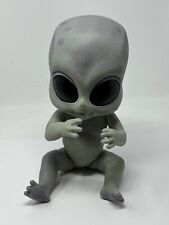 Realistic  Alien Baby Doll  14” Vinyl Painting Newborn Poseable Hard Plastic picture