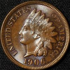 1906 INDIAN CENT, SNOW 41 RPD, BRILLIANT BROWN GEM, INCREDIBLE LUSTER picture