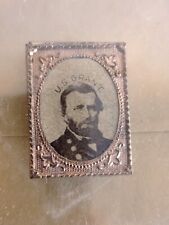 Original Rare 1867-68 U.S. Grant Gem Gilt Copper Campaign Pin Nice picture