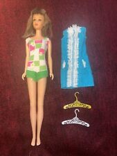 Vintage Brunette Francie Barbie Doll In Original Swimsuit picture