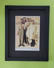 NORMAN ROCKWELL + BEAUTIFUL VINTAGE  + CIRCA 1970'S + SIGNED PRINT FRAMED picture