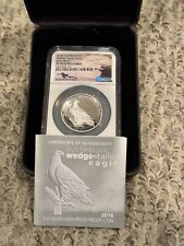 2016P AUSTRALIA $1 Wedge-Tailed Eagle High Relief PF70UC Mercanti Signed W/box picture