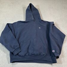 Vintage 90s Champion Authentic Athletic Apparel Blue Log Pullover Hoodie XL picture