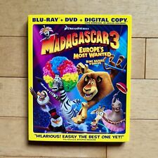 Madagascar 3: Europe's Most Wanted (Blu-ray/DVD, 2012, 2-Disc Set) - Like New picture
