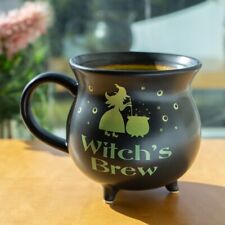Witch's Brew Cauldron Ceramic Porcelain Coffee Mug Soup Bowl 32 oz picture