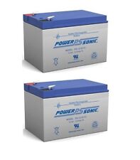 Power Sonic Battery Replacement PS-12120F2 PS-12120 F2 12V 12AH - 2 pack- New picture
