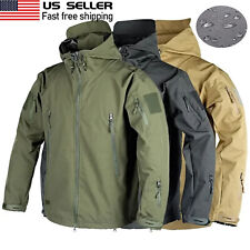 Tactical Jacket Mens Waterproof Military Coat Soft Shell Work Windbreaker Jacket picture