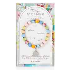 NEW JILZARAH Handmade Clay Beads PEOPLE WE LOVE MOTHER MOM Multi Color Bracelet picture