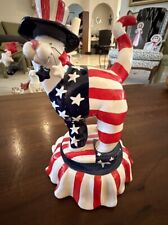 Vintage Whimsiclay  Patriotic Cat  Perfect Condition Limited Edition picture