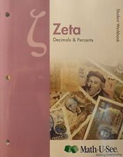 MATH-U-SEE Zeta: Decimals & Percents Student Workbook picture