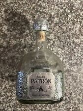 Patron Silver Edicion Limitada Empty Bottle With Metal Label & Cork picture
