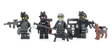Custom SWAT Team Police Officer Tactical Unit made w/ real LEGO® Minifigure picture