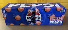 NEW Pepsi W/PEACH LIMITED EDITION. 12oz x 12 cans. BB 9/24 picture