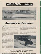 Magazine Ad - 1948 - Colonial Cruisers - Millville, NJ picture