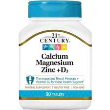21st Century Calcium Magnesium Zinc + D3 90 Tabs picture