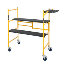 Jobsite Series Baker Mini Scaffold Platform With Wheels, Shelf, 500 Lbs Capacity picture