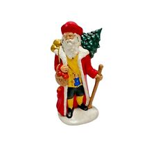 Vtg Ceramic Old World Colonial Santa With Tree and Toys Hand Painted Christmas picture