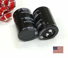 2 x 6800uF 6800mfd 100V Electrolytic Capacitor 105 degrees & USA SHIP HO picture
