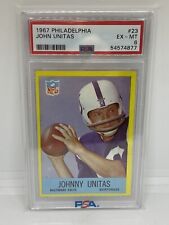 1967 Philadelphia Football #23 John Johnny Unitas Colts HOF PSA 6 EX-MT picture