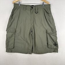 BSA Boy Scouts Centennial Nylon Shorts Mens Medium Green Cargo *read picture