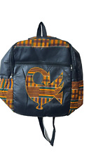 Kente African Print Backpack Handmade Map of Africa Book Rucksack 20x8x12 Inch picture