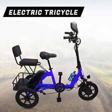 NEW 3 Wheel Electric Trike for Adults 3 Wheel Motorized Folding Tricycle E-Bike picture