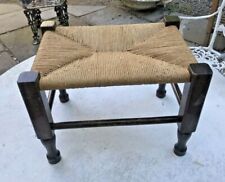 PRIMITIVE ANTIQUE COLONIAL COUNTRY FOOTSTOOL picture