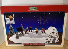 VTG Lemax Village Collection Animated Hockey Game Christmas RETIRED 2001 #14664 picture