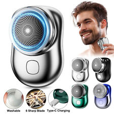 Mini-Shave Portable Electric Razor for Men USB Rechargeable Shaver Home Travel picture