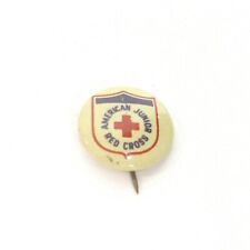 1960's Vintage American Junior Red Cross Metal Pinback Pin Tab Backing  picture