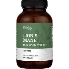 Organic Lion's Mane Mushroom Supplement (1000 mg) - 120 Capsules picture