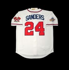 Deion Sanders Atlanta Braves Jersey 1992 World Series Throwback Stitched SALE picture