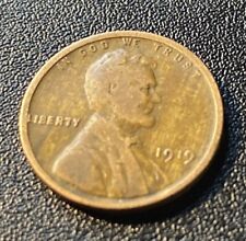 Rare 1919 Wheat Cent U.S. Penny No mint Mark Currency United States ERROR Coin picture