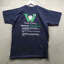 Vintage 1994 Waterloo Diamonds T-Shirt Men's XL Short Sleeve Single Stitch Navy picture