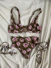 ACACIA SWIMWEAR SET CAPSULE MAHALO TOP LARGE AND BOTTOMS SMALL picture