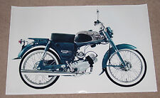 1960's YAMAHA JUNIOR 90 VINTAGE MOTORCYCLE POSTER PRINT 24x36 9MIL PAPER picture