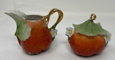 Royal Bayreuth STRAWBERRY Creamer & Sugar set excellent condition picture