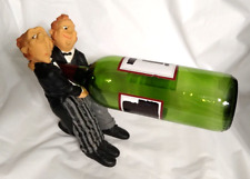 Vintage James the Butler Wine Bottle Holder Balance by Miko NL Painted Resin picture